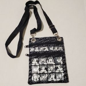 Disney Purse - Minnie and Daisy Crossbody Bag - Black and White